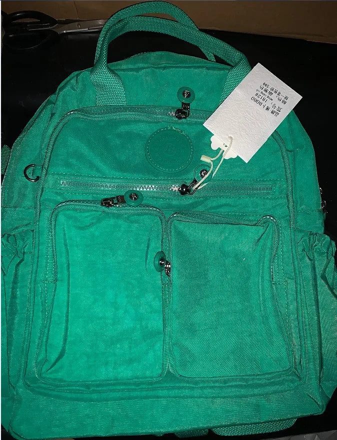 Fashion Woman Backpack Waterproof Nylon Soft Handle Solid Multi-pocket Travel Zipper Feminina School Bags Laptop Backpack