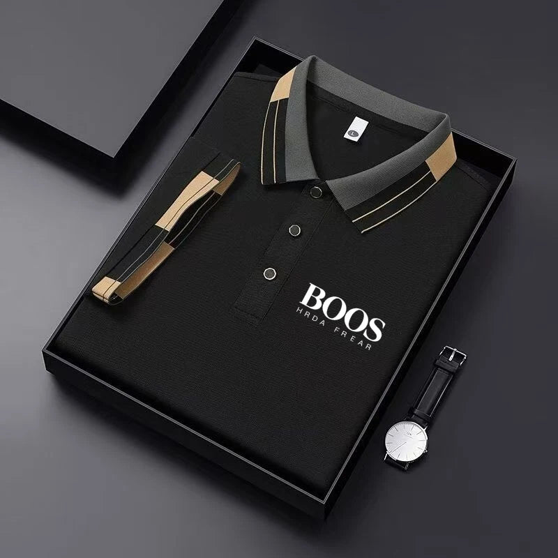 New Men'S Polo Shirt Short Sleeved Top, Casual, Fashionable, Breathable, Comfortable And Trendy Top