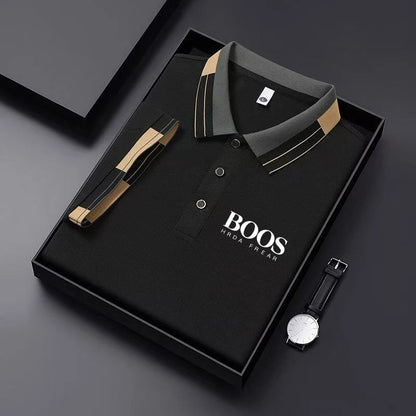 New Men'S Polo Shirt Short Sleeved Top, Casual, Fashionable, Breathable, Comfortable And Trendy Top