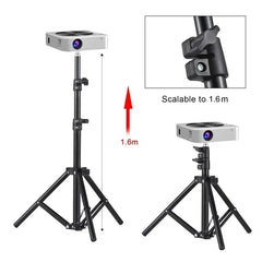 Metal Tripod Stand Universal Projector Bracket Extendable to 1.6M Aluminum