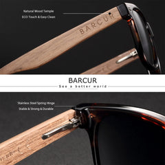 Sunglasses for Mens: Sun Glasses Black Walnut Eyewear