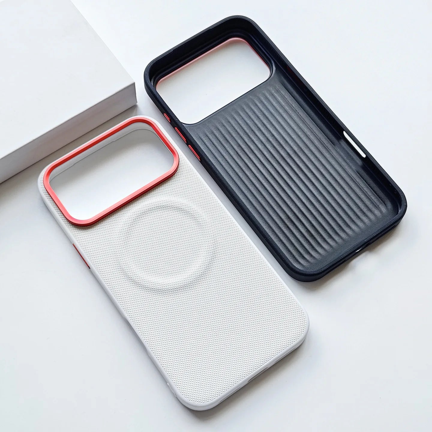 Leather Magnetic Case For Iphone 17 Pro Max/17 Pro/17 Magsafe Charging Grain Diamond Textured Individual Buttons Leather Cover