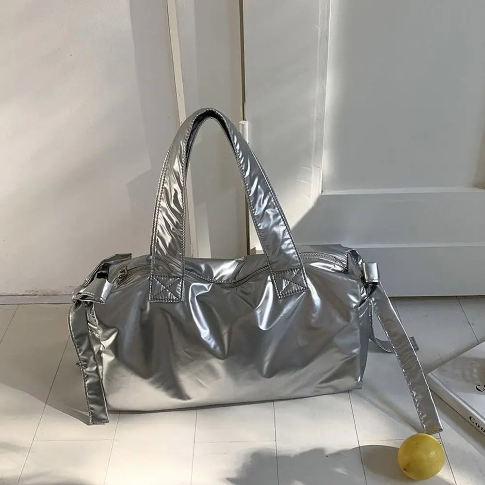 Large Capacity Handbag Shoulder Bag Lightweight Waterproof Nylon Shoulder Bag