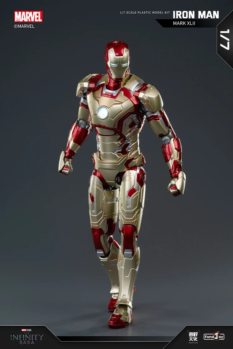 Original FondJoy Iron Man MK42 MK43 MK46MK5 MK6 MK7 DIY Toy Action Figure Tony Stark Legend Collection Anime Model Kids Gift