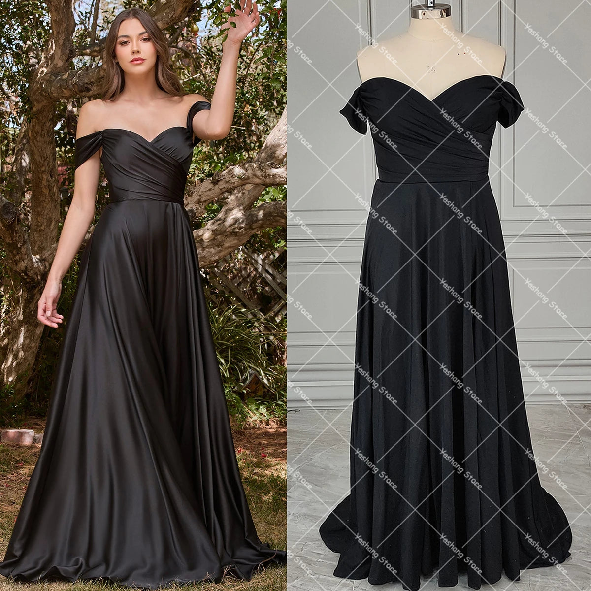 White Bridesmaid Dresses: Off Shoulder High Split Special Occasion Dress A Line