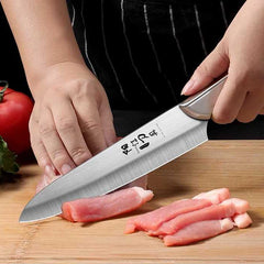 steel handle Chef's knife, Sushi non-stick salmon knife Sharp multi-purpose fruit