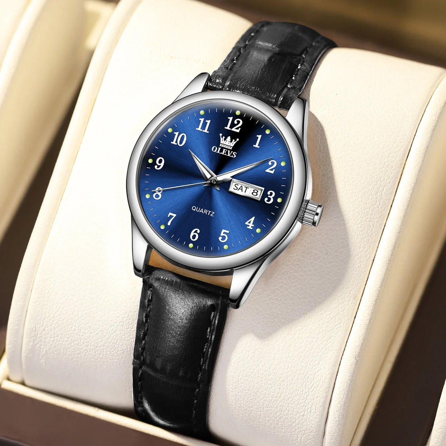 OLEVS Luxury Quartz Watch for Women Elegant Stainless Steel Women's Watches Gifts Waterproof Fashion Trend Simple Ladies Watch