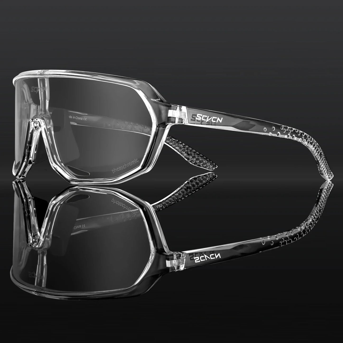 SCVCN Photochromic Cycling Sunglasses Cycling Glasses UV400 Bicycle Eyewear Sports MTB Outdoor Bike Goggles Sunglasses Eyepieces