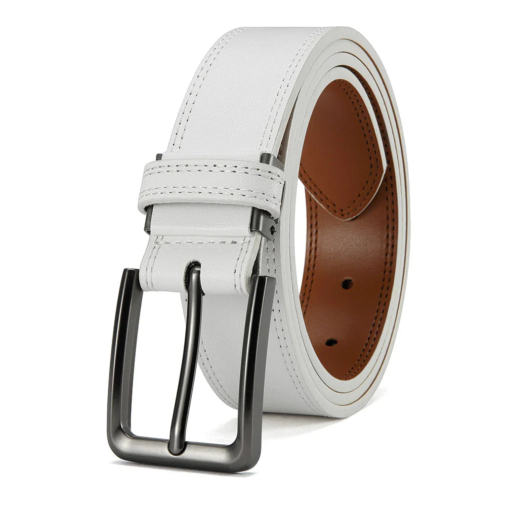 Men's PU Leather Belt Fashion Automatic Buckle Belt for Popular Business High Quality Male Belt Multi Color 105 115 125 135cm
