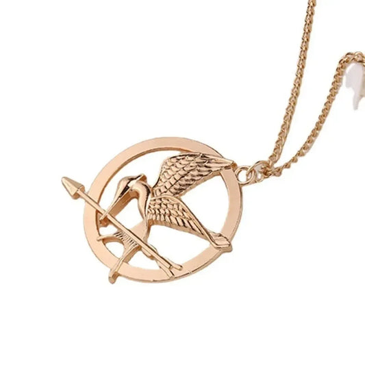 Movie and TV Hunger Games Bird Peripheral Pendant Necklace Men and Women Gifts 3 Color Pendant Fashion Niche Party Gift Jewelry