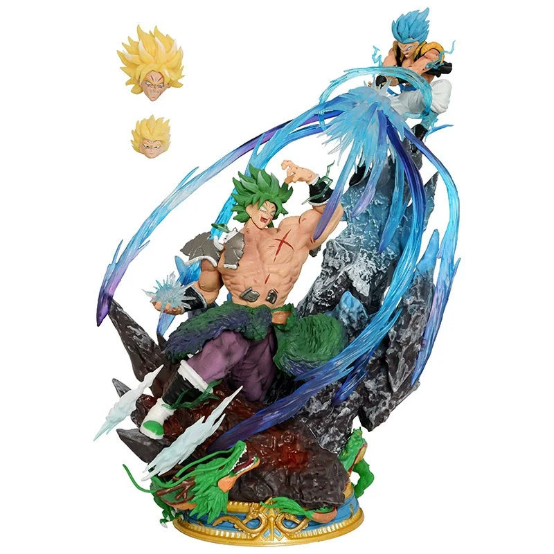 Jt Studio 50cm 30cm Dragon Ball Broli Vs Goku Resin Model Painted Statue Broly Vs Goku Statue 9.5″ Pvc Broly Vs Goku Pvc Figure