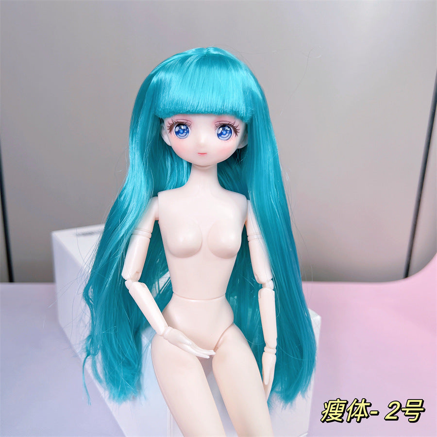 30cm Anime Style Doll Toys 1/6 Bjd 26 Joints Movable Wither Skin Doll Girls Diy Dress Up Toys Gifts