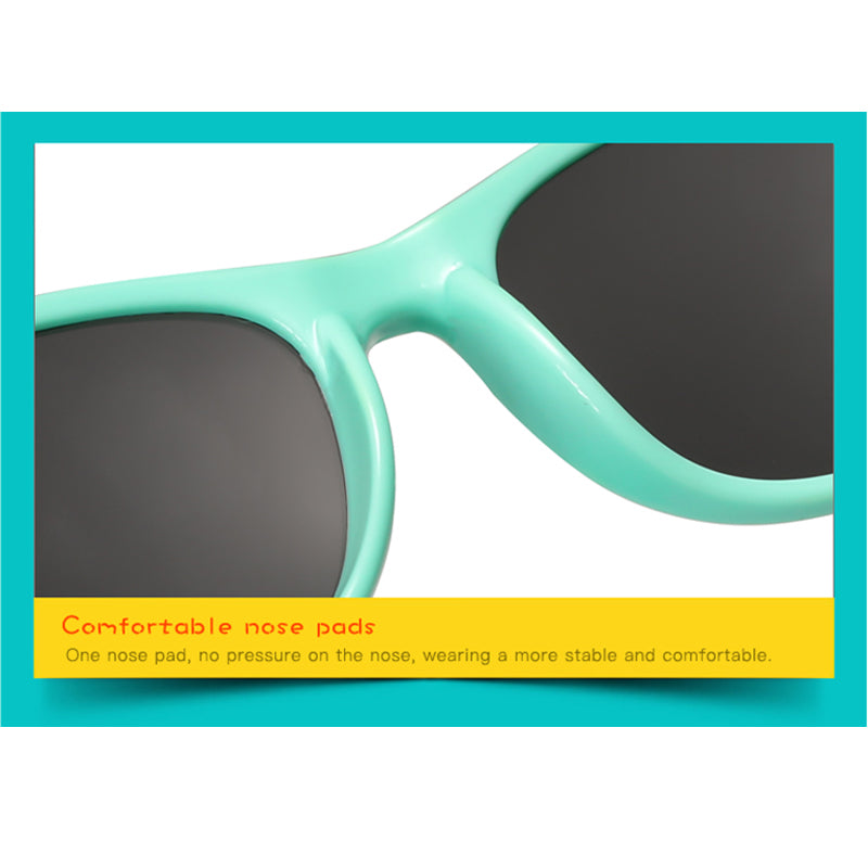 RUISIMO Kids Polarized Sunglasses TR90 Boys Girls Sun Glasses Silicone Safety Glasses Gift for Children Baby UV400 Eyewear