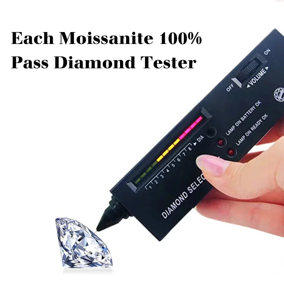 Szjinao Real Full 18k Gold Earrings AU750 Moissanite Diamond Real Gold Women Jewelry Certifid K Gold Luxurious Valentines Gifts