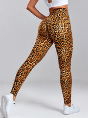 Leopard Print Leggings Women's High Waisted Yoga Pants Fitness Push Up Leggins