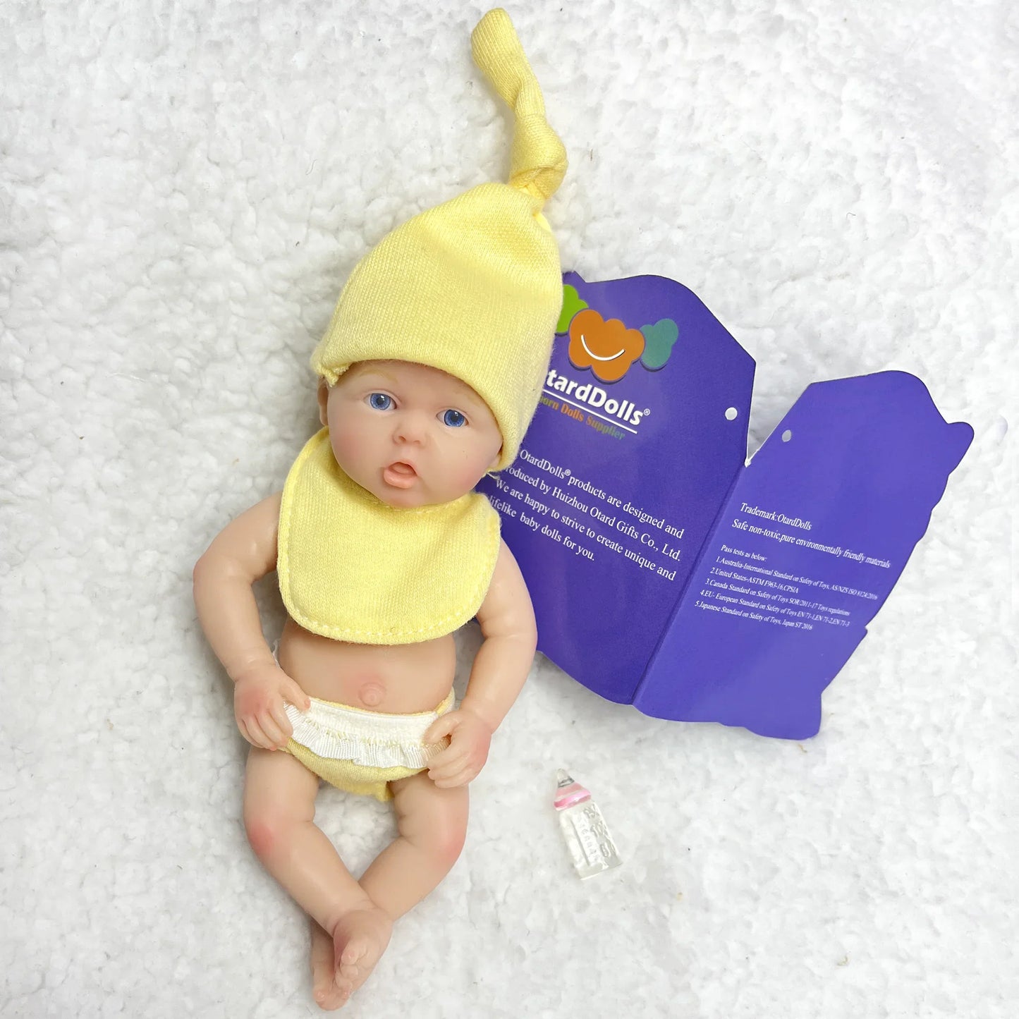 6Inch /15CM Mini Adorable Whole Solid Silicone Reborn Doll Painted Realistic Handmade Reborn Dolls For Kid's Gift Bebê Reborn