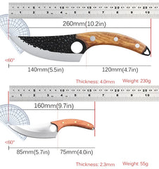 Forged Multi-purpose Knives with Hammer Pattern Butcher Boning Knife Sharp