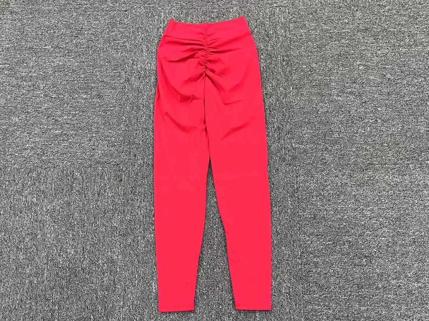 Seamless Yoga Sets Sports Fitness High V Waist Peach Hip-lifting Skinny Running