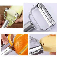 Kitchen Vegetable Peeler Stainless Steel Melon Planer Double-Head Peeler Household