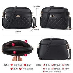 Four Layer High Capacity Middle Aged Women's Bag Fashion Lingge