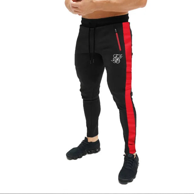Sik Silk Men's Pants Fitness Skinny Trousers Spring Elastic Bodybuilding Pant Workout
