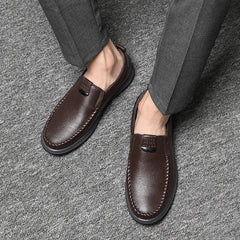 Men Leather Casual Shoes Business Formal Shoes Genuine Leather Comfortable Mens