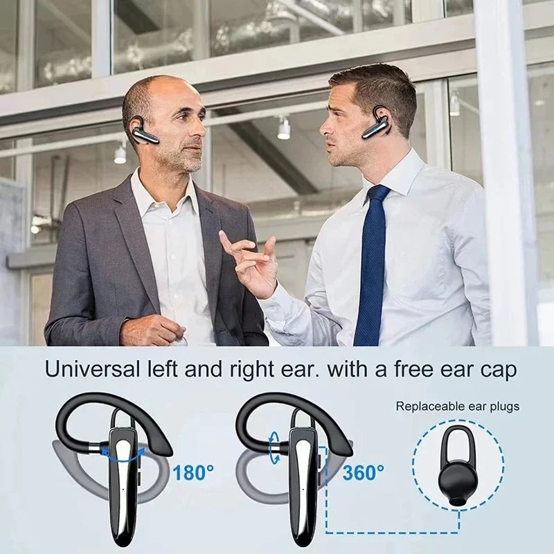 Wireless Bluetooth Headphones With Microphon Earphone ENC Noise Cancelling Handsfree Talking Headset Busines Auriculares Driving