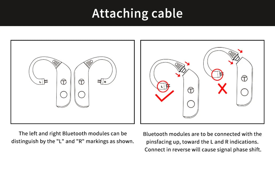 TRN BT20 PRO Wireless Bluetooth 5.3 HIFI Earphones Module Upgrade Cable Replaceable For air pods Conch 0.75 0.78 mmcx 2pinsqdc