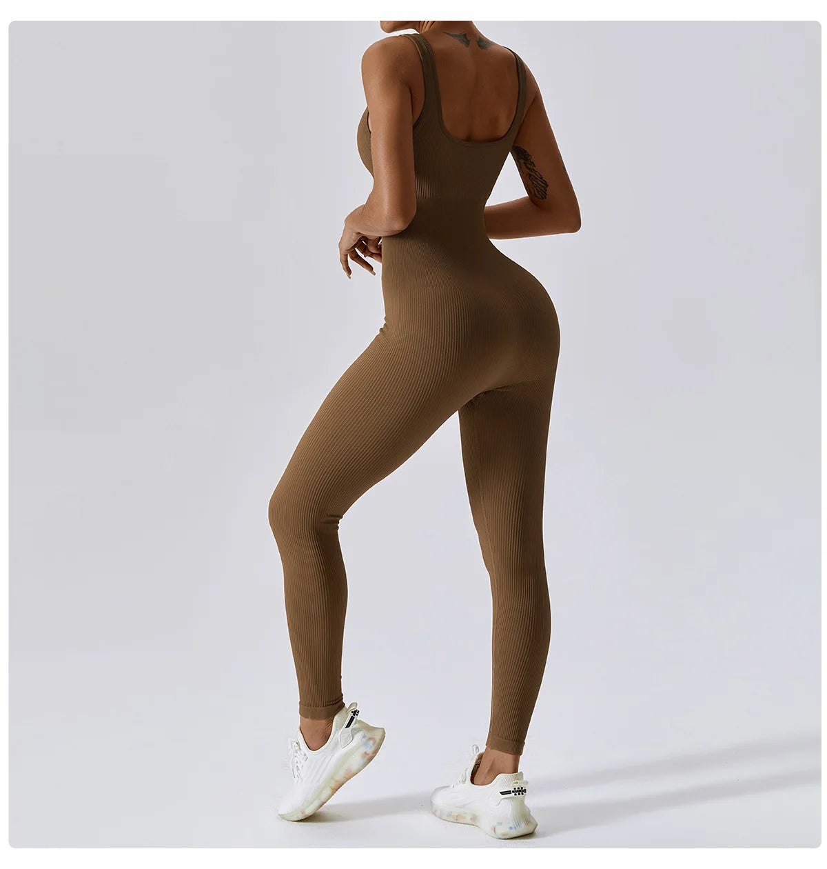 Women's Yoga One Piece Tracksuit Jumpsuit Seamless Sportswear Yoga Suit Gym