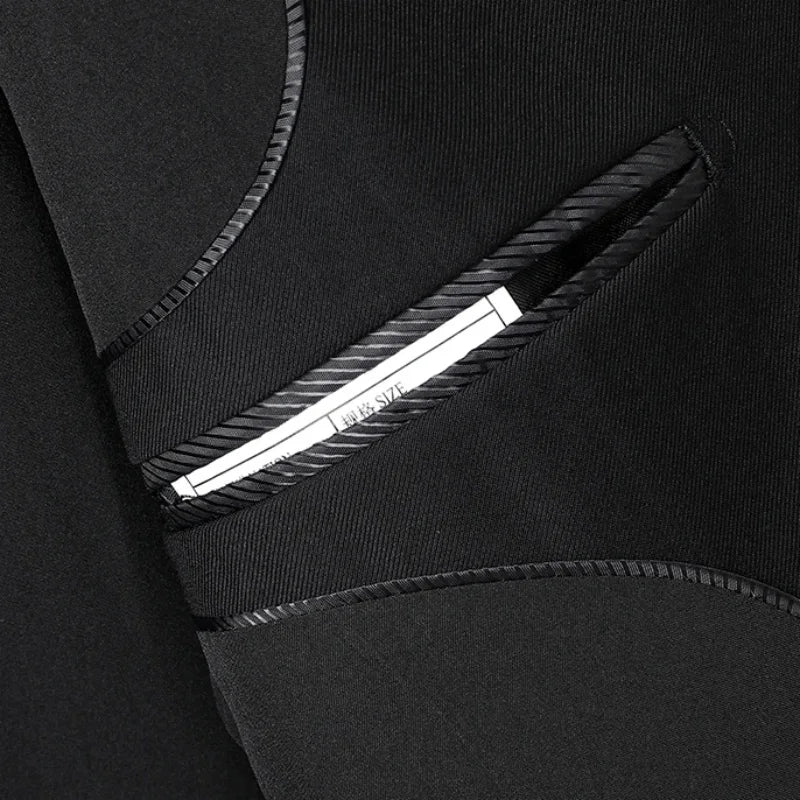 Tuxedo for Mens: Men's Fashion Business Gentleman Italian Style Slim Solid Color