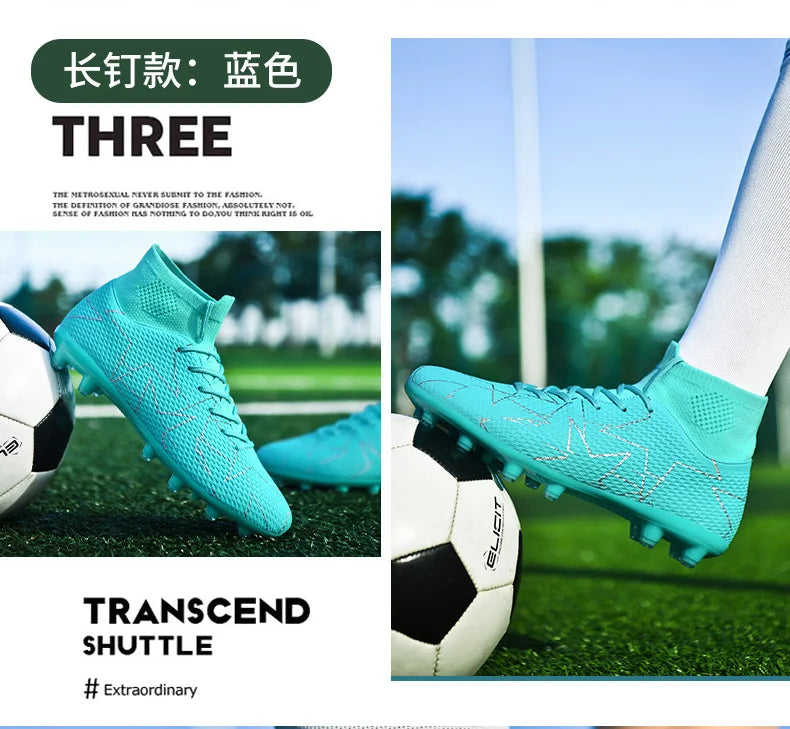 Outdoor Men Breathable Soccer Shoes Cleats Training Football Boots Match Sneakers