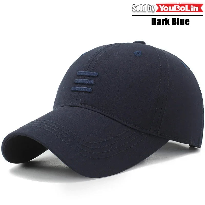 Hat baseball cap European and American fashion spring and autumn sun hat simple black summer leisure duckbill cap sports cap