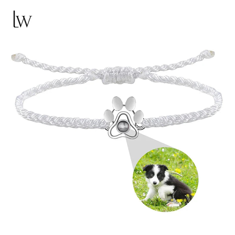 Custom Bracelets with Picture Personalized Gifts for Women Men, Custom Photo projection Bracelet Gifts for Couple/Family/Friend