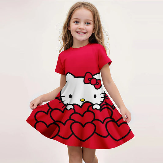 Summer Children's Fashion Girl Dress Comfortable Home Outdoor