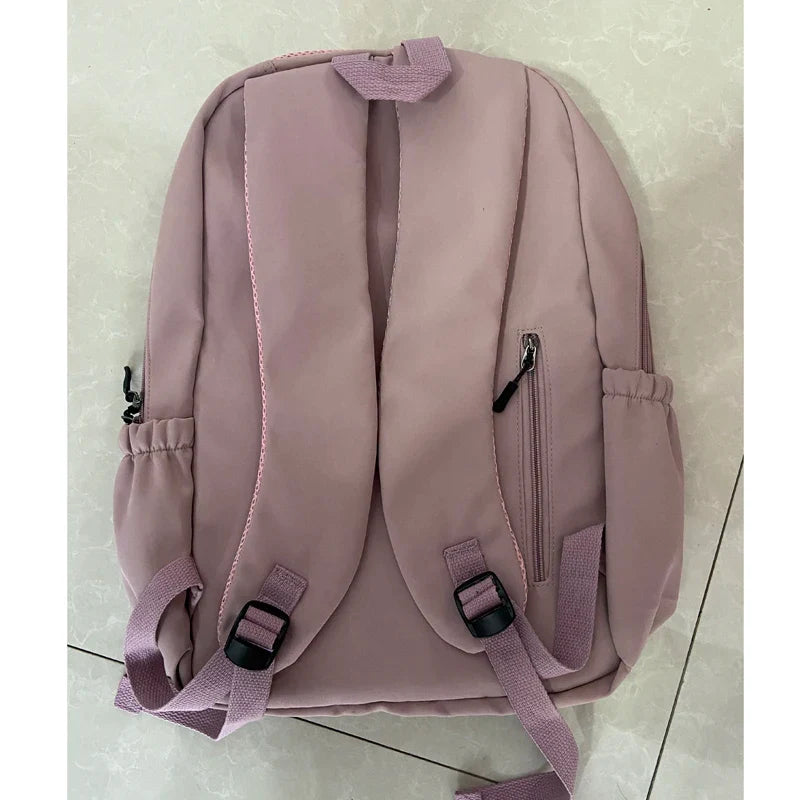 New Female Fashion Men High Capacity Waterproof College Backpack Trendy Women Laptop School Bags Cute Girl Travel Book Bag Cool