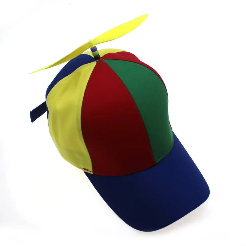 Funny Snapback Hat Helicopter Propeller Adventure Dad Hat Rainbow Bamboo Dragonfly Baseball Cap For Adult Kids Boys Girls