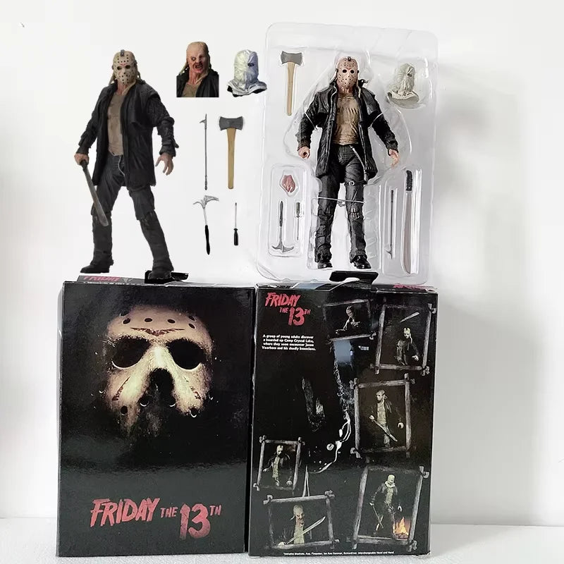 NECA Friday The 13th Figure Pennywise Part VII 7 New Blood Ultimate Jason Voorhees Action Figure Model Horror Halloween Gift