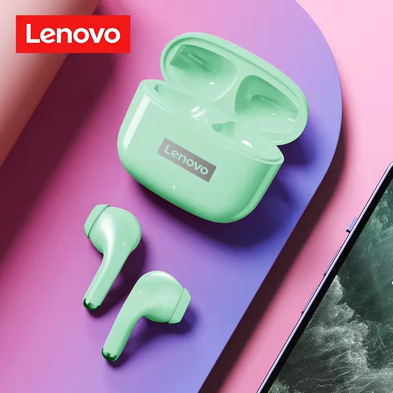 New Lenovo LP40 Pro TWS Bluetooth V5.3 Earphones Smart Touch Control With Hands-free Call Headset Noise Isolating Headphones