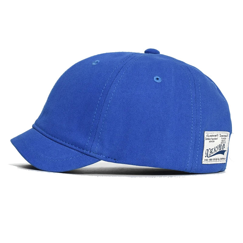 Short Brim Cotton Baseball Cap Men Women Casual Vintage Dad Hat Adjustable