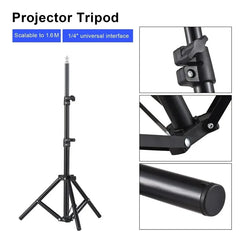 Metal Tripod Stand Universal Projector Bracket Extendable to 1.6M Aluminum