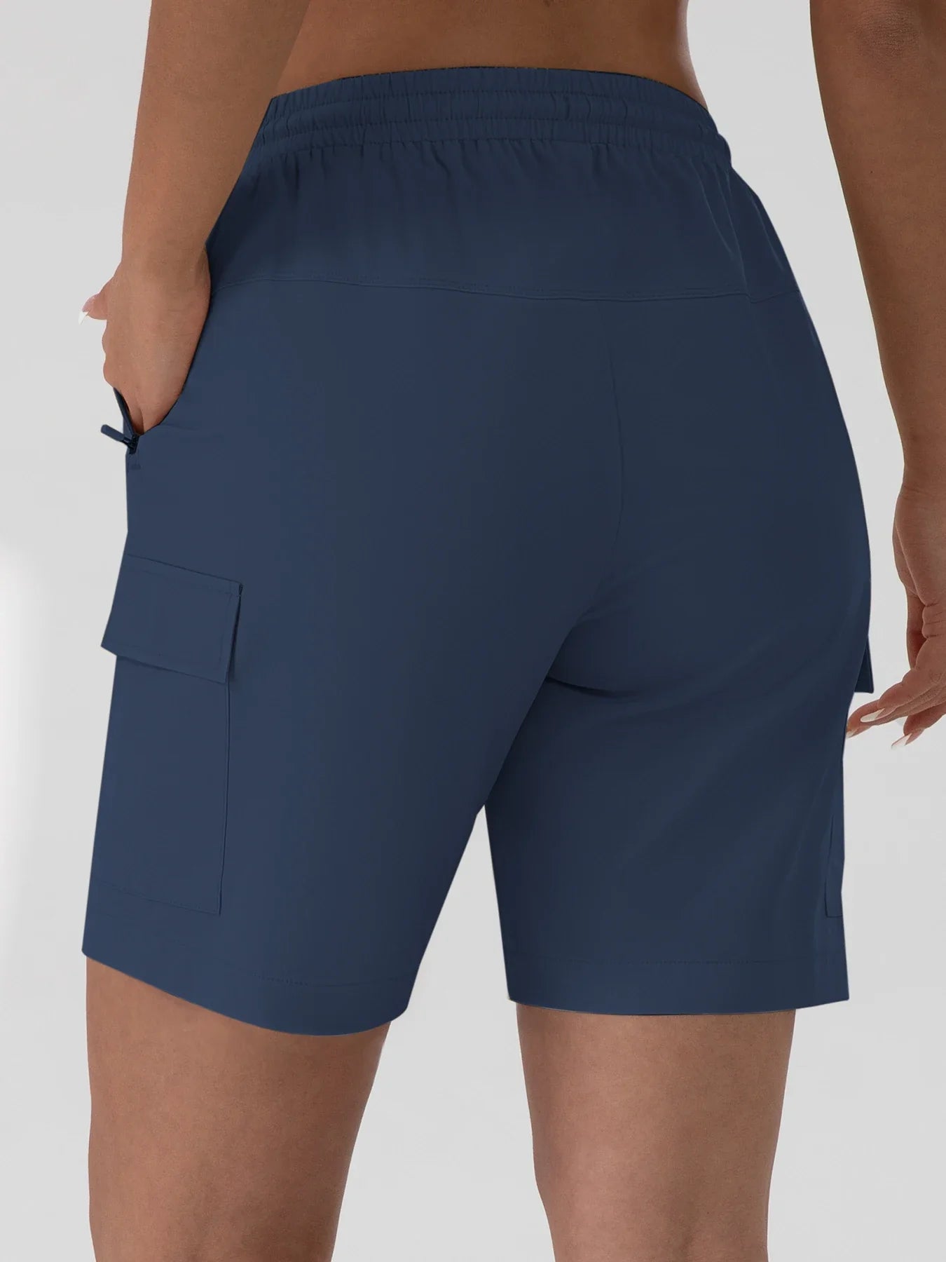 1/2 PCS  Loose Women Shorts with 2 Flap Pockets Adjustable Drawstring Cargo Short Outdoor Quick Dry Lightweight Shorts