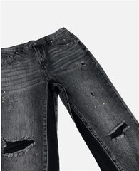 Men Jeans Ripped Holes Spring Autumn Streetwear