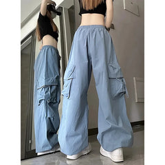 Cargo Pant Women Y2k Streetwear Casual Wide Leg Trousers American