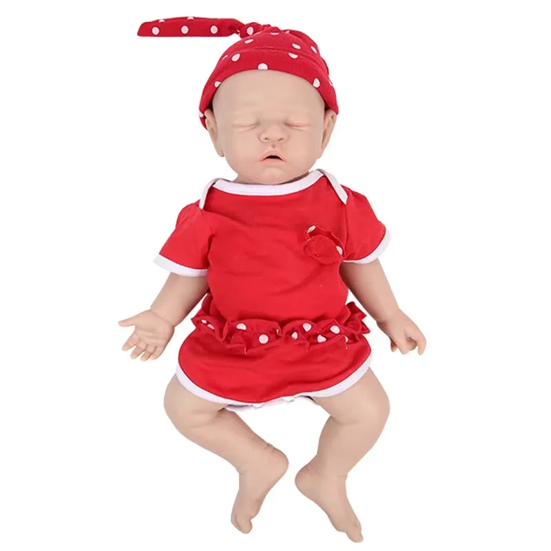 IVITA 100% Full Body Silicone Reborn Baby Dolls Painted Realistic Baby Doll Wholesale Lifelike Toys for Children Christmas Gift