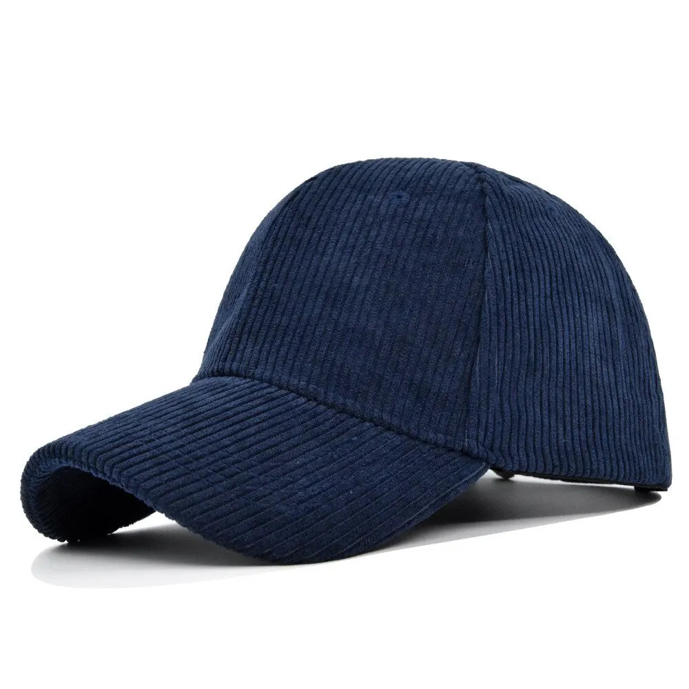 Corduroy Hat Korean Version Ins Baseball Cap Korean Version Versatile Show Face Small Curved Eaves Street Fashion Brand Cap Man