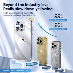 Joyroom Soft TPU Case For iPhone 16 Pro Max Transparent Anti-drop Cover Shockproof Case With Len Protection For iPhone 16 15 14