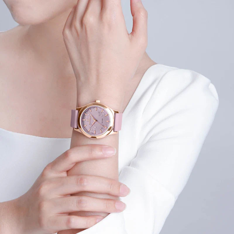 NAVIFORCE Watches for Women Creative Fashion Flower Dial Wristwatch Ladies Quartz Waterproof Shockproof Female Clock Gifts 2024