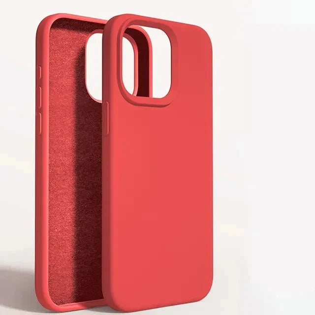 Luxury Liquid Silicone Phone Case For iPhone 15 13 12 11 14 Pro Max Bumper Cover 15 Plus Shockproof Protective Cases Accessories