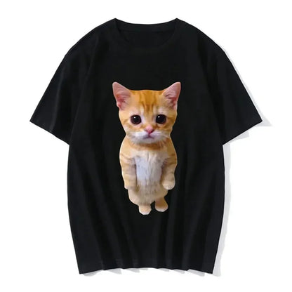 Funny Cat 3D Print Women Casual Oversized T-Shirt Women Men Harajuku T Shirts Girl Boy Casual Fashion Clothes