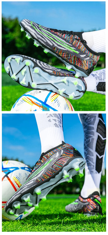 Soccer Shoes For Men Original Outdoor Sports Training Football Boots TF/FG Kids